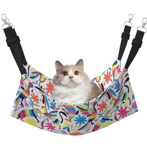 TTIGLHOH Mexikanische Otomi-Tier-Hängematte für Katzen, Frettchen, weiches Bett, geeignet für Haustiere, Meerschweinchen, Hamster, Kätzchen TTIGLHOH Mexikanische Otomi-Tier-Hängematte für Katzen, Frettchen, weiches Bett, geeignet für Haustiere, Meerschweinchen, Hamster, Kätzchen von TTIGLHOH