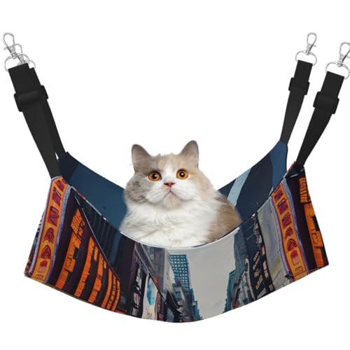 TTIGLHOH New York City Haustier-Hängematte für Katzen, Frettchen, weiches Bett, geeignet für Haustiere, Meerschweinchen, Hamster, Kätzchen TTIGLHOH New York City Haustier-Hängematte für Katzen, Frettchen, weiches Bett, geeignet für Haustiere, Meerschweinchen, Hamster, Kätzchen von TTIGLHOH