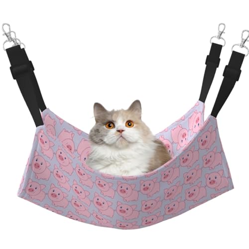 TTIGLHOH Niedliche Schweinchen-Hängematte für Katzen, Frettchen, weiches Bett, geeignet für Haustiere, Meerschweinchen, Hamster, Kätzchen TTIGLHOH Niedliche Schweinchen-Hängematte für Katzen, Frettchen, weiches Bett, geeignet für Haustiere, Meerschweinchen, Hamster, Kätzchen von TTIGLHOH