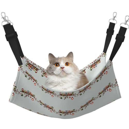TTIGLHOH Niedliche Weihnachts-Eulen auf Ast, Haustier-Hängematte für Katzen, Frettchen, weiches Bett, geeignet für Haustiere, Meerschweinchen, Hamster, Kätzchen TTIGLHOH Niedliche Weihnachts-Eulen auf Ast, Haustier-Hängematte für Katzen, Frettchen, weiches Bett, geeignet für Haustiere, Meerschweinchen, Hamster, Kätzchen von TTIGLHOH