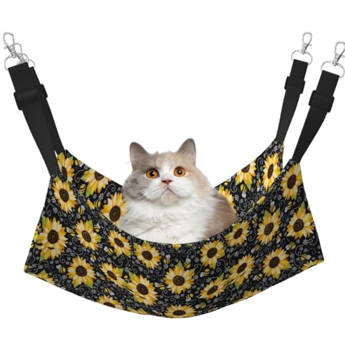 TTIGLHOH Sonnenblumen-Hängematte für Haustiere, Katzen, Frettchen, weiches Bett, geeignet für Haustiere, Meerschweinchen, Hamster, Kätzchen TTIGLHOH Sonnenblumen-Hängematte für Haustiere, Katzen, Frettchen, weiches Bett, geeignet für Haustiere, Meerschweinchen, Hamster, Kätzchen von TTIGLHOH