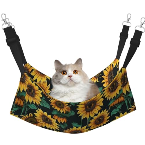 TTIGLHOH Sonnenblumen-Hängematte für Katzen, Frettchen, weiches Bett, geeignet für Haustiere, Meerschweinchen, Hamster, Kätzchen TTIGLHOH Sonnenblumen-Hängematte für Katzen, Frettchen, weiches Bett, geeignet für Haustiere, Meerschweinchen, Hamster, Kätzchen von TTIGLHOH