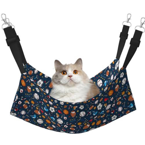TTIGLHOH Sport-Baseball-Spiel-Hängematte für Katzen, Frettchen, weiches Bett, geeignet für Haustiere, Meerschweinchen, Hamster, Kätzchen TTIGLHOH Sport-Baseball-Spiel-Hängematte für Katzen, Frettchen, weiches Bett, geeignet für Haustiere, Meerschweinchen, Hamster, Kätzchen von TTIGLHOH