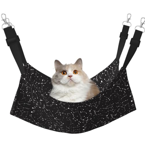 TTIGLHOH Starry Divination Constellation Haustier-Hängematte für Katzen, Frettchen, weiches Bett, geeignet für Haustiere, Meerschweinchen, Hamster, Kätzchen von TTIGLHOH