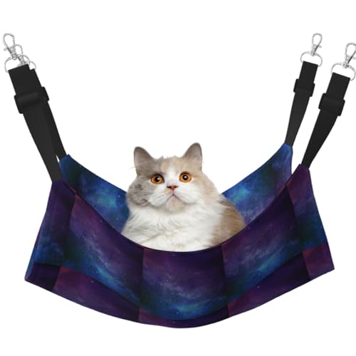 TTIGLHOH Universum mit Sternen und Galaxie, interstellare Haustier-Hängematte für Katzen, Frettchen, weiches Bett, geeignet für Haustiere, Meerschweinchen, Hamster, Kätzchen TTIGLHOH Universum mit Sternen und Galaxie, interstellare Haustier-Hängematte für Katzen, Frettchen, weiches Bett, geeignet für Haustiere, Meerschweinchen, Hamster, Kätzchen von TTIGLHOH