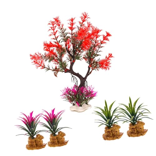 TTTLLNN Künstliche Pflanze mit Sockel, Aquarium, Ornament, leicht zu pflegen, für Aquarien in verschiedenen Größen, Landschaften, Wasserpflanze TTTLLNN Künstliche Pflanze mit Sockel, Aquarium, Ornament, leicht zu pflegen, für Aquarien in verschiedenen Größen, Landschaften, Wasserpflanze von TTTLLNN