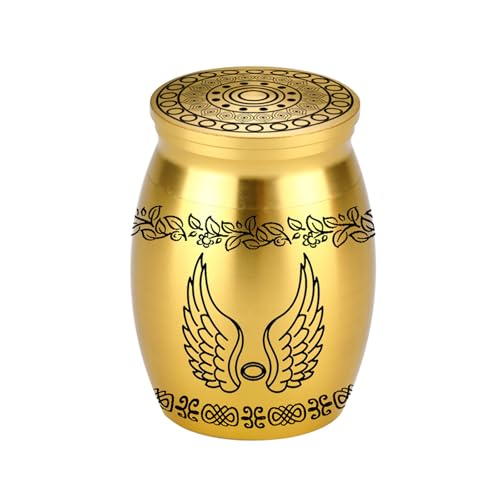 TTTLLNN Metall-Urne mit Engelsflügeln für Hunde und Katzen, Haustier-Aschebehälter, Andenken-Urne, Souvenir, Haustier-Erinnerungsurne, Asche, Glas, Gedenkgeschenk TTTLLNN Metall-Urne mit Engelsflügeln für Hunde und Katzen, Haustier-Aschebehälter, Andenken-Urne, Souvenir, Haustier-Erinnerungsurne, Asche, Glas, Gedenkgeschenk von TTTLLNN