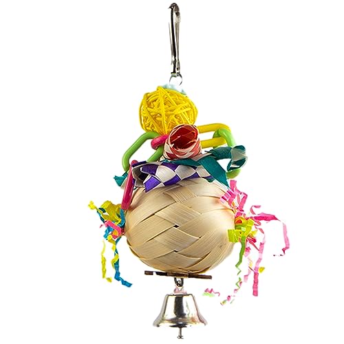 TTTLLNN Papagei Kauspielzeug Papier/Rattan Papageien Schnabel Schleifen Spielzeug Beißt Nymphensittiche Sittiche Hänge Vogel Molar Spielzeug von TTTLLNN