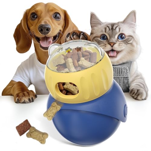 TTduoyun Interaktives Katzenspielzeug - Puzzle Leckerli-Spender | Nachfüllbares Futterspender Spielzeug für Katzen, IQ-Trainingsball für Indoor-Katzen, Langeweile Linderung & geistige Stimulation TTduoyun Interaktives Katzenspielzeug - Puzzle Leckerli-Spender | Nachfüllbares Futterspender Spielzeug für Katzen, IQ-Trainingsball für Indoor-Katzen, Langeweile Linderung & geistige Stimulation von TTduoyun
