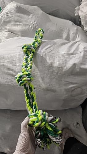 TUAHOO Hund Outdoor Hanging Bungee Spielzeug, Interaktives Zerrspielzeug für Kleine Mittlere Große Hunde zum Tauziehen, Ziehübung & Solo-Spielen, Beißtraining, Baumzerr-Hundeseilspielzeug mit 2 von TUAHOO