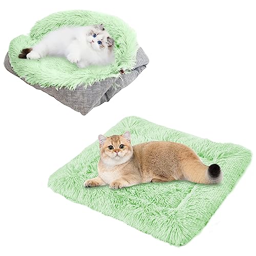 TUAKIMCE Katzenbett 2 in 1 Plüsch Weich Runden Schlafen Katzensofa Flauschige Katzenbett Klein Hund Bett Katzendecke Haustierbett katzenbettchen Tierbett für Katzen und Kleiner Hund TUAKIMCE Katzenbett 2 in 1 Plüsch Weich Runden Schlafen Katzensofa Flauschige Katzenbett Klein Hund Bett Katzendecke Haustierbett katzenbettchen Tierbett für Katzen und Kleiner Hund von TUAKIMCE