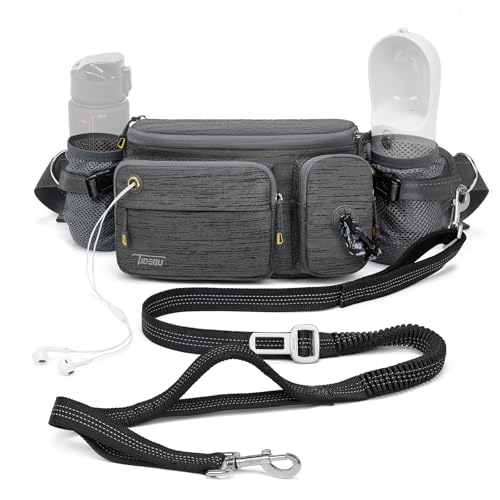 TUDEQU Hand Free Dog Leash with Waist Pack von TUDEQU