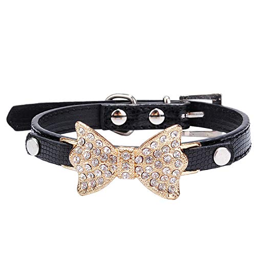 Hundehalsband Bling Crystal Bowknot Hundehalsband Welpe Halsband Katze Halskette RDS Vibrationshalsband Kleiner Hund Hundehalsband Bling Crystal Bowknot Hundehalsband Welpe Halsband Katze Halskette RDS Vibrationshalsband Kleiner Hund von TUDUZ