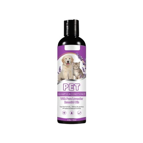 Pet Shampoo Skin Pet Hair Care ist EIN glattes und Nicht verknotendes Shampoo, 100 ml Apportier Zubehör (Purple, One Size) von TUDUZ