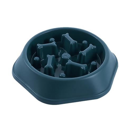 Pet Slow Eating Dish Cat Dog Anti Puppy Feeder Food Bowl Zwergpinscher Zubehör (Blue, One Size) von TUDUZ