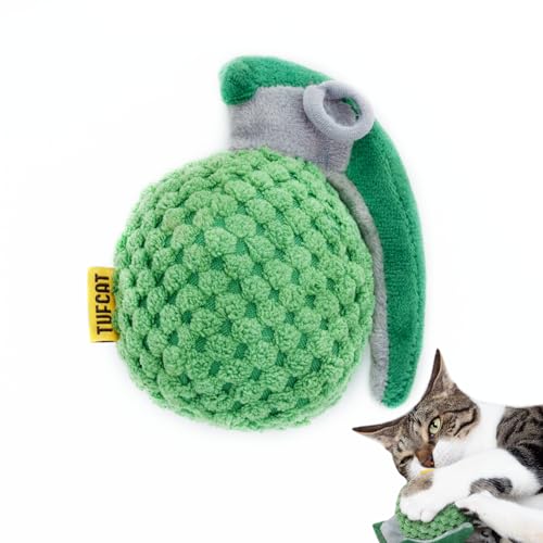 TUFCAT Granade Action verpacktes Katzenspielzeug, Premium-Katzenminze, weiches lustiges Katzen-Kicker-Spielzeug zum Jagen, Trainieren, Schlagen, Jagen und Beißen für Indoor-Katzen aller Rassen TUFCAT Granade Action verpacktes Katzenspielzeug, Premium-Katzenminze, weiches lustiges Katzen-Kicker-Spielzeug zum Jagen, Trainieren, Schlagen, Jagen und Beißen für Indoor-Katzen aller Rassen von TUFCAT