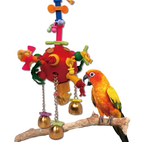 TUFEZIAN Papageienspielzeug, Schnuller, Sternbecher, Kauspielzeug, mittelgroß, Papageienentwicklungspuzzle, Unterhaltung, Zerstörung, Vogelspielzeug TUFEZIAN Papageienspielzeug, Schnuller, Sternbecher, Kauspielzeug, mittelgroß, Papageienentwicklungspuzzle, Unterhaltung, Zerstörung, Vogelspielzeug von TUFEZIAN