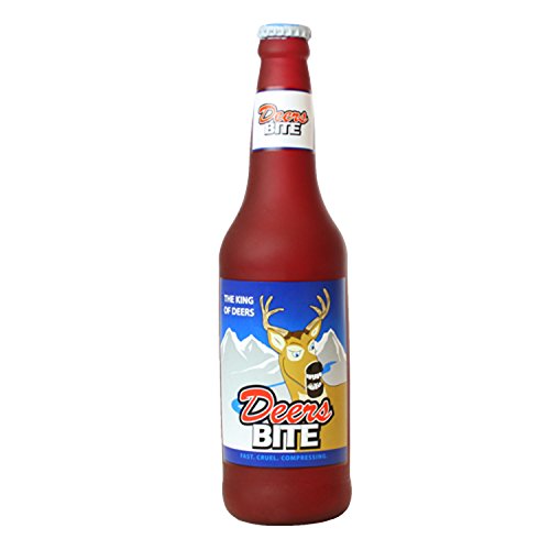 Tuffy SS-BB-DB Silly Squeaker Bierflasche, Deers Bite von Tuffy