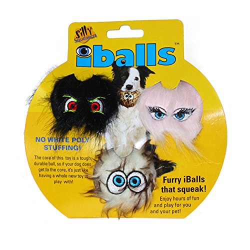 Tuffy SS-IB-S-BL-BR-PK Silly Squeaker iBall, S, schwarz braun rosa von Silly Squeakers
