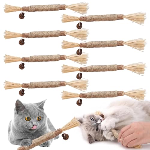 TUIBEIDAMAI matatabi katzenspielzeug,8PCS katzenminze Sticks,Katzen zahnpflege Sticks,Katzen Sticks Holz,Katzenminze Sticks Zum Schleifen von Zähnen,Für Katze Zu Spielen, Beißen, Kauen TUIBEIDAMAI matatabi katzenspielzeug,8PCS katzenminze Sticks,Katzen zahnpflege Sticks,Katzen Sticks Holz,Katzenminze Sticks Zum Schleifen von Zähnen,Für Katze Zu Spielen, Beißen, Kauen von TUIBEIDAMAI
