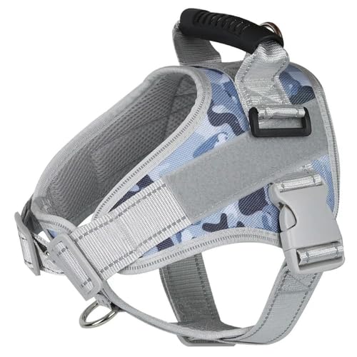 Haustiergeschirr für mittelgroße und große Hunde, Verstellbarer Brustgurt, reflektierende Hundegeschirre, Haustier-Outdoor-Walking-Trainingsweste, Hundezubehör Haustiergeschirr für mittelgroße und große Hunde, Verstellbarer Brustgurt, reflektierende Hundegeschirre, Haustier-Outdoor-Walking-Trainingsweste, Hundezubehör von TUITA