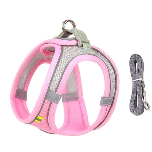 Hundegeschirr-Leine-Set für kleine Hunde, verstellbares Welpen-Katzengeschirr, Weste, französische Bulldogge, Chihuahua, Mops, Outdoor-Walking-Leine Hundegeschirr-Leine-Set für kleine Hunde, verstellbares Welpen-Katzengeschirr, Weste, französische Bulldogge, Chihuahua, Mops, Outdoor-Walking-Leine von TUITA
