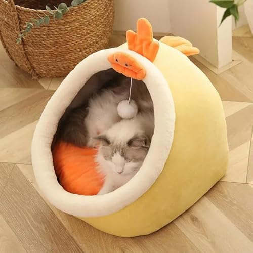 Katzenbett Haus Zwinger Nest Runde Haustiere Schlafhöhle Kätzchenbetten Haustierkorb Gemütliche Kätzchenliege Kissen Katzenhaus Zelt Hundehütte Katzenbett Haus Zwinger Nest Runde Haustiere Schlafhöhle Kätzchenbetten Haustierkorb Gemütliche Kätzchenliege Kissen Katzenhaus Zelt Hundehütte von TUITA