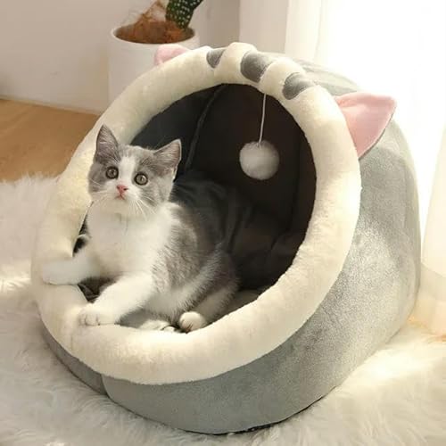 Katzenbett Haus Zwinger Nest Runde Haustiere Schlafhöhle Kätzchenbetten Haustierkorb Gemütliche Kätzchenliege Kissen Katzenhaus Zelt Hundehütte Katzenbett Haus Zwinger Nest Runde Haustiere Schlafhöhle Kätzchenbetten Haustierkorb Gemütliche Kätzchenliege Kissen Katzenhaus Zelt Hundehütte von TUITA