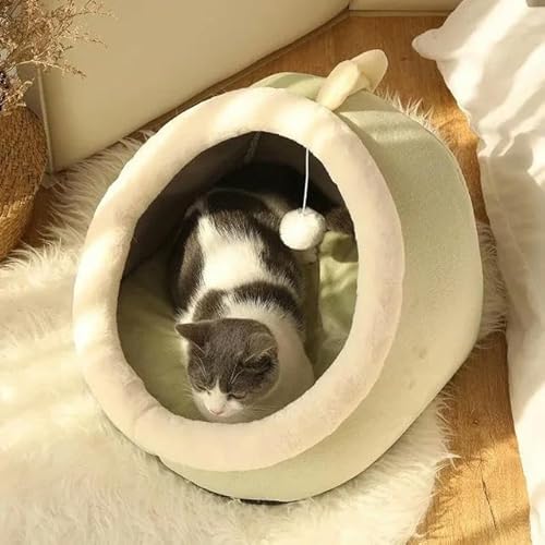 Katzenbett Haus Zwinger Nest Runde Haustiere Schlafhöhle Kätzchenbetten Haustierkorb Gemütliche Kätzchenliege Kissen Katzenhaus Zelt Hundehütte Katzenbett Haus Zwinger Nest Runde Haustiere Schlafhöhle Kätzchenbetten Haustierkorb Gemütliche Kätzchenliege Kissen Katzenhaus Zelt Hundehütte von TUITA