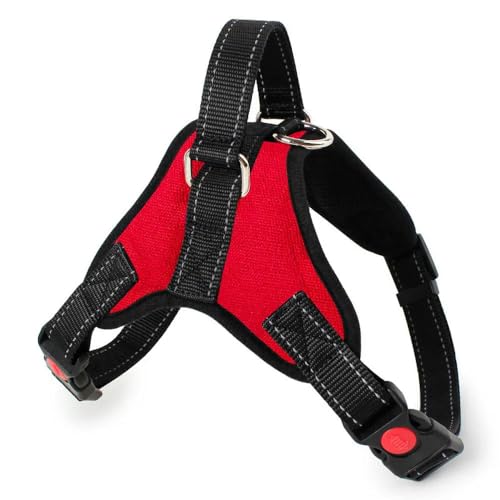OUZEY Verstellbares Hundegeschirr-Leine-Set, atmungsaktiv, bequem, für kleine, große und mittelgroße Hundegeschirre, Weste, Outdoor-Walking-Haustierleine OUZEY Verstellbares Hundegeschirr-Leine-Set, atmungsaktiv, bequem, für kleine, große und mittelgroße Hundegeschirre, Weste, Outdoor-Walking-Haustierleine von TUITA