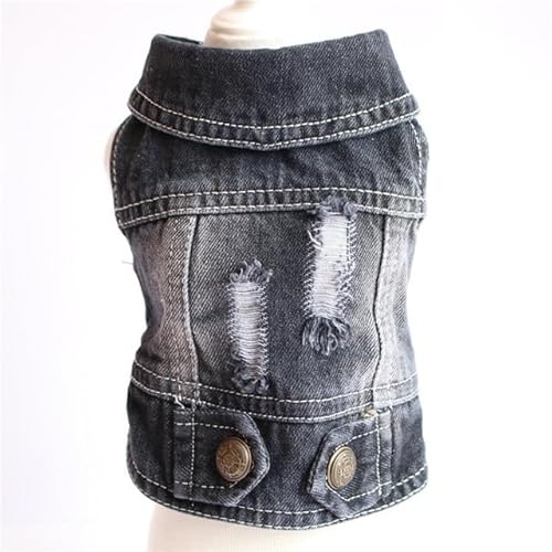 TUITA Hunde-Jeansjacke, blaues Welpen-Jeans-T-Shirt, waschbare Haustier-Hundekleidung, Coole Kleidung für kleine mittelgroße Hunde, Cowboy-Weste, Katzen-Kleidung TUITA Hunde-Jeansjacke, blaues Welpen-Jeans-T-Shirt, waschbare Haustier-Hundekleidung, Coole Kleidung für kleine mittelgroße Hunde, Cowboy-Weste, Katzen-Kleidung von inoin