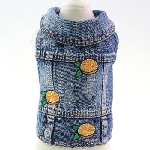 TUITA Hunde-Jeansjacke, blaues Welpen-Jeans-T-Shirt, waschbare Haustier-Hundekleidung, Coole Kleidung für kleine mittelgroße Hunde, Cowboy-Weste, Katzen-Kleidung TUITA Hunde-Jeansjacke, blaues Welpen-Jeans-T-Shirt, waschbare Haustier-Hundekleidung, Coole Kleidung für kleine mittelgroße Hunde, Cowboy-Weste, Katzen-Kleidung von inoin