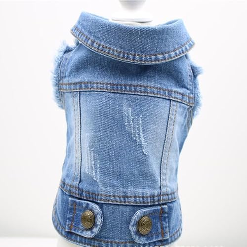 TUITA Hunde-Jeansjacke, blaues Welpen-Jeans-T-Shirt, waschbare Haustier-Hundekleidung, Coole Kleidung für kleine mittelgroße Hunde, Cowboy-Weste, Katzen-Kleidung TUITA Hunde-Jeansjacke, blaues Welpen-Jeans-T-Shirt, waschbare Haustier-Hundekleidung, Coole Kleidung für kleine mittelgroße Hunde, Cowboy-Weste, Katzen-Kleidung von inoin