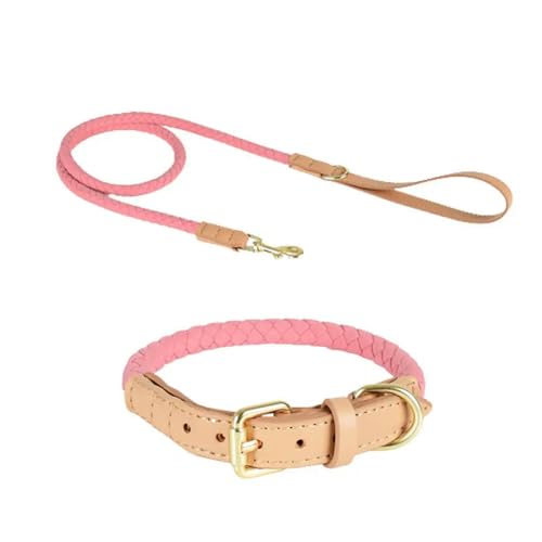 TUITA Hundehalsband-Leinen-Set, geflochtene Lederseilhalsbänder, Metalldornschließe, langlebiges Hundehalsband TUITA Hundehalsband-Leinen-Set, geflochtene Lederseilhalsbänder, Metalldornschließe, langlebiges Hundehalsband von TUITA