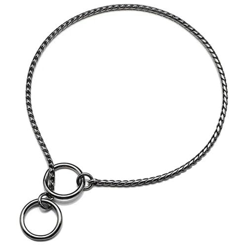 TUITA Hundehalsband mit Metallkette, Hundehalsband für Shows, feines Messingkettenhalsband, verstellbar für kleine, mittelgroße und große Hunde TUITA Hundehalsband mit Metallkette, Hundehalsband für Shows, feines Messingkettenhalsband, verstellbar für kleine, mittelgroße und große Hunde von TUITA