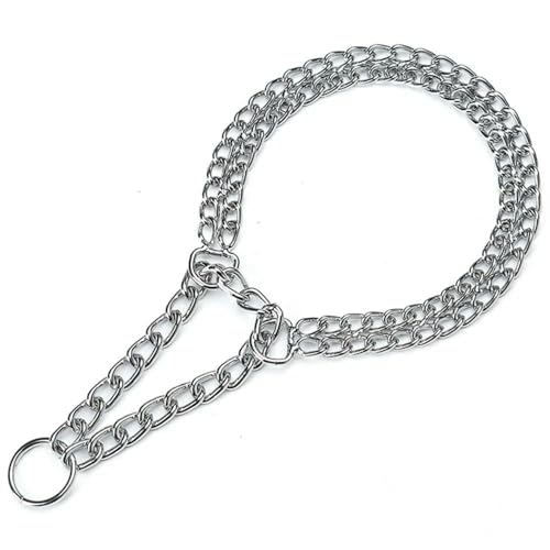 TUITA Hundekettenhalsband, Edelstahlhalsband für Hunde, Metall, Zweireihige Kette, Haustierhalsband für große Hunde TUITA Hundekettenhalsband, Edelstahlhalsband für Hunde, Metall, Zweireihige Kette, Haustierhalsband für große Hunde von TUITA