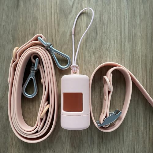 TUITA Wasserdichtes Hundehalsband und Leine-Set, verstellbar, stinksichere Haustierhalsbänder, große, mittelgroße, kleine Hunde, Kotbeutel-Halterung TUITA Wasserdichtes Hundehalsband und Leine-Set, verstellbar, stinksichere Haustierhalsbänder, große, mittelgroße, kleine Hunde, Kotbeutel-Halterung von TUITA