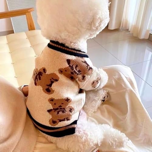 TUITA Winter-Hundekleidung, Chihuahua, weiche Welpen, Kätzchen, hochgestreifte Strickjacke, Warmer Strickpullover, Mantel, modische Kleidung für Hunde und Katzen TUITA Winter-Hundekleidung, Chihuahua, weiche Welpen, Kätzchen, hochgestreifte Strickjacke, Warmer Strickpullover, Mantel, modische Kleidung für Hunde und Katzen von TUITA