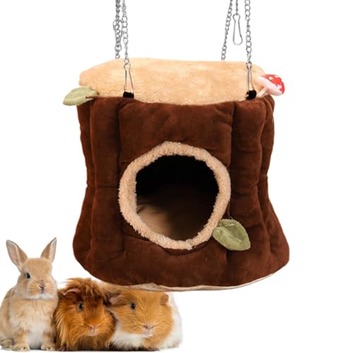 Haustier-Hängematte, Flanellstoff, warme Hängematte, hängbares Haustierbett, Metallkettenkäfig-Hängematte, gemütliche, entspannende kleine Haustier-Hängematte, Katzen-Schlafschaukel, Haustier-Hängematte, Flanellstoff, warme Hängematte, hängbares Haustierbett, Metallkettenkäfig-Hängematte, gemütliche, entspannende kleine Haustier-Hängematte, Katzen-Schlafschaukel, von TUJOBA