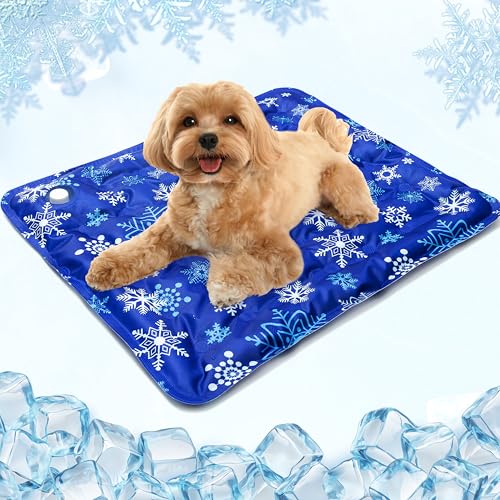 TUKOAW Kühlmatte für Hunde, selbstkühlende Sommermatte für kleine, mittelgroße und große Hunde, wasserdicht, waschbar, wiederverwendbar, Haustiermatte zum Schlafen, Entspannen, drinnen und draußen TUKOAW Kühlmatte für Hunde, selbstkühlende Sommermatte für kleine, mittelgroße und große Hunde, wasserdicht, waschbar, wiederverwendbar, Haustiermatte zum Schlafen, Entspannen, drinnen und draußen von TUKOAW