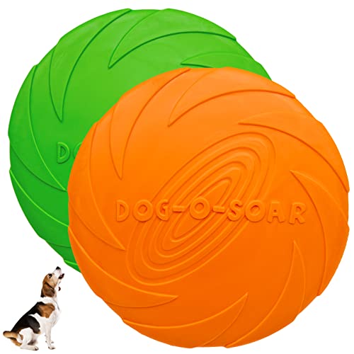 TULEBOLIAN 2-teiliges Haustier-Frisbee, Outdoor-Hundetrainingsspielzeug, kann verwendet Werden, um Hunde zu trainieren, mit Hunden zu Spielen und mit den Zähnen zu knirschen. (15 cm) von TULEBOLIAN