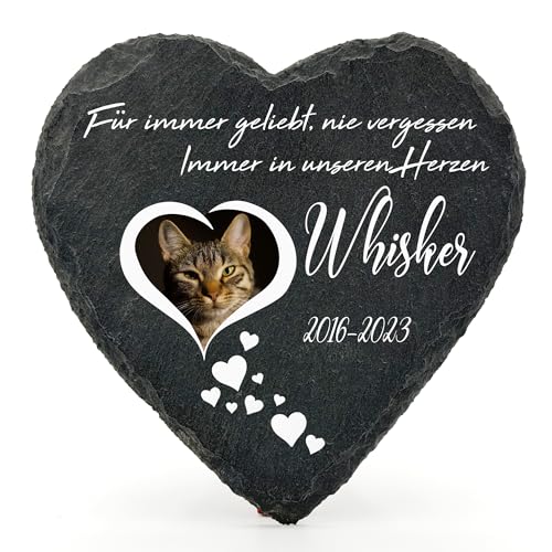 Individueller Personalisiert Herzform Tiergrabstein Schiefer Gedenkstein für Hund, Katze und andere Haustiere Tiere - Größe | 10 x 10 cm | - Kleine Herzen Individueller Personalisiert Herzform Tiergrabstein Schiefer Gedenkstein für Hund, Katze und andere Haustiere Tiere - Größe | 10 x 10 cm | - Kleine Herzen von TULLUN