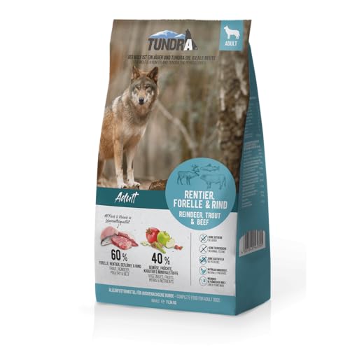 Tundra Hundefutter Rentier, Forelle & Rind - getreidefrei (11,34 kg) von Tundra