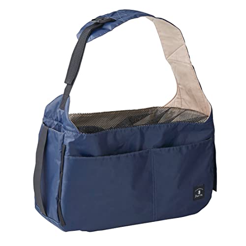 Tragetasche Hund,Hundetragetasche PET Sling Carrier groß 8kg Mode atmungsaktive Faltbare Hundekatze-Schultertasche von TUOYDJA