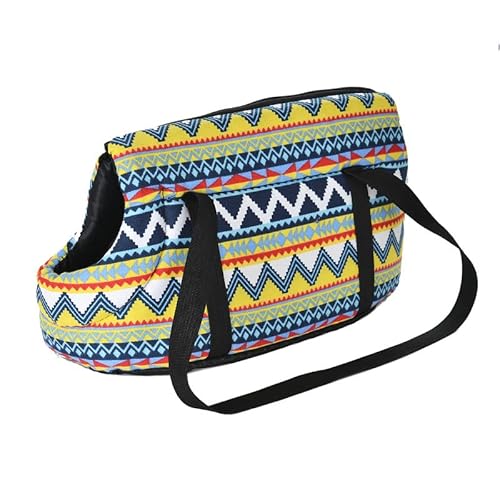 Tragetasche Hund,Hundetragetasche Weiche Haustier Kleine Hunde Trägerbeutel Hund Rucksack Welpen Katze Umhängetaschen Outdoor Reiseschlinge for Chihuahua Pet Produkte(Blue,40 x 18 x 20 cm) von TUOYDJA