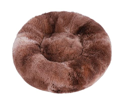 Hunde Bett Katzenbett Hundebett Flauschig Hundehütte, Katzenhütte, Runde Haustierhütte Aus Plüsch, Warme Wintermatte, Hundematte, Hundebett, Haustierbett, Haustierbedarf, Zr-kaffee, 120 Cm【2700 G】 von TUPMITUPO