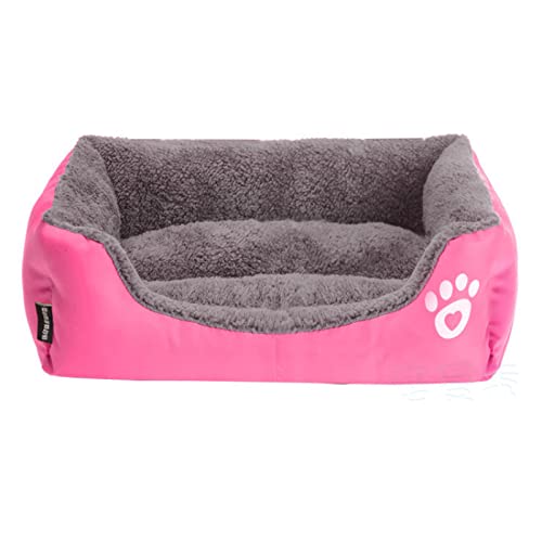 Hunde Bett Katzenbett Hundehütte, Katzenhütte, Bonbonfarbenes Katzenbett, Hundebett, Haustierbett, Haustierbett, Winterwarme Haustiernestmatte, Rosafarbenes Rotes Quadrat, Größe 3xl: 110 × 85 Cm Hunde Bett Katzenbett Hundehütte, Katzenhütte, Bonbonfarbenes Katzenbett, Hundebett, Haustierbett, Haustierbett, Winterwarme Haustiernestmatte, Rosafarbenes Rotes Quadrat, Größe 3xl: 110 × 85 Cm von TUPMITUPO