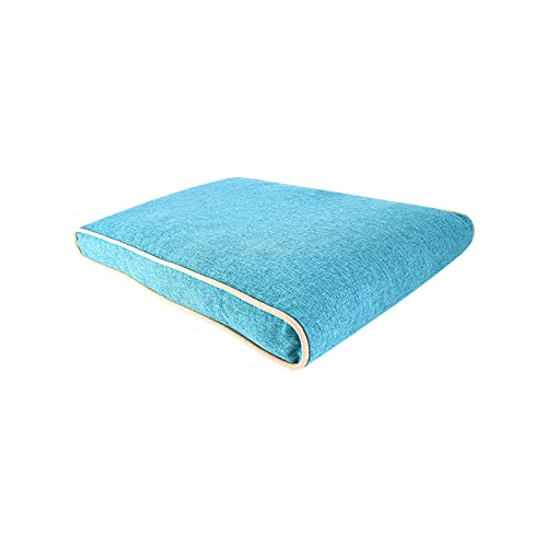 TUPMITUPO Hunde Bett Hundehütte Four Seasons Universal Summer Cool Nest Schlafsofa Abnehmbares Und Waschbares Kissen Großer Hund Hundebett Golden Retriever Heimtierbedarf, Ocean Blue, XL: 100*72*10cm von TUPMITUPO