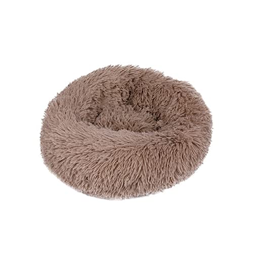 TUPMITUPO Hunde Bett Katzenbett Hundebett Flauschig Abnehmbare Und Waschbare Runde Plüsch Hundehütte Und Katzenhütte Für Vier Jahreszeiten, Hundematte, Katzenmatte, Haustiermatte, Reisknödel, 70cm von TUPMITUPO