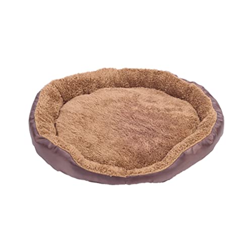 TUPMITUPO Hunde Bett Katzenbett Hundebett Flauschig Hundehütte, Katzenhütte, Bonbonfarbenes Katzenbett, Hundebett, Haustierbett, Winterwarme Haustierbettmatte, Kaffee Rund, Größe M von TUPMITUPO